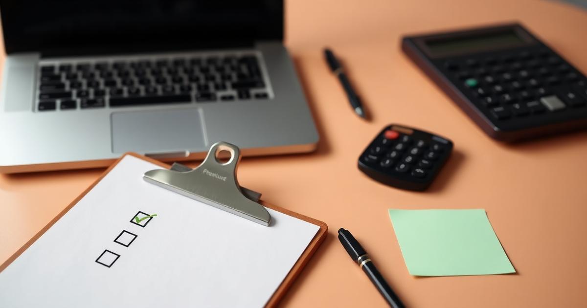 A checklist used to compare contractor quotes