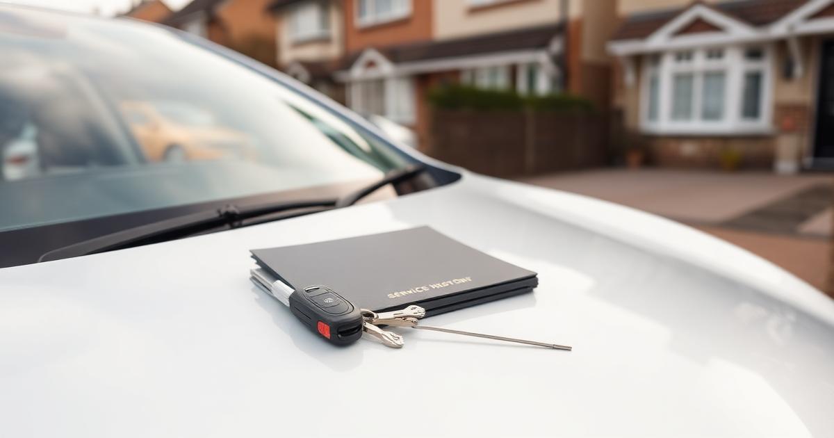 A used car being appraised for valuation